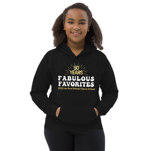 FABULOUS FAVORITES 2023: Youth Black Hoodie Stacked Logo