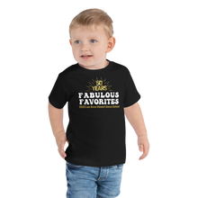 FABULOUS FAVORITES 2023: Toddler Short Sleeve Black Tee Stacked Logo