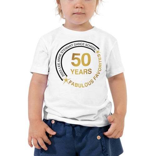 FABULOUS FAVORITES 2023: Toddler Short Sleeve White Tee Circle Logo