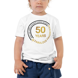 FABULOUS FAVORITES 2023: Toddler Short Sleeve White Tee Circle Logo