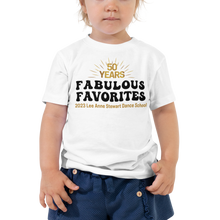 FABULOUS FAVORITES 2023: Toddler Short Sleeve White Tee Stacked Logo