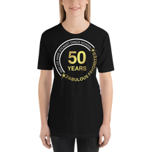 FABULOUS FAVORITES 2023: Adult Short-Sleeve Unisex Black T-Shirt Circle Logo