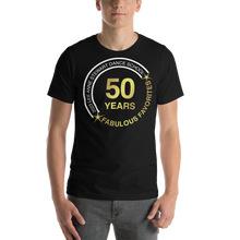 FABULOUS FAVORITES 2023: Adult Short-Sleeve Unisex Black T-Shirt Circle Logo