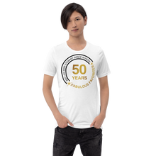 FABULOUS FAVORITES 2023: Adult Short-Sleeve Unisex White T-Shirt Circle Logo
