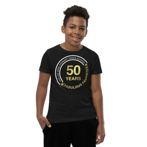 FABULOUS FAVORITES 2023: Youth Short Sleeve Black T-Shirt Circle Logo