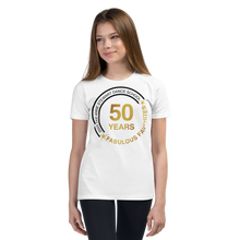 FABULOUS FAVORITES 2023: Youth Short Sleeve White T-Shirt Circle Logo